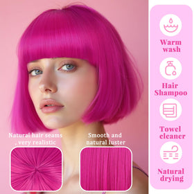 LIULIUBTY heart-shaped sunglasses paired with the cosplay wig for a stylish look.