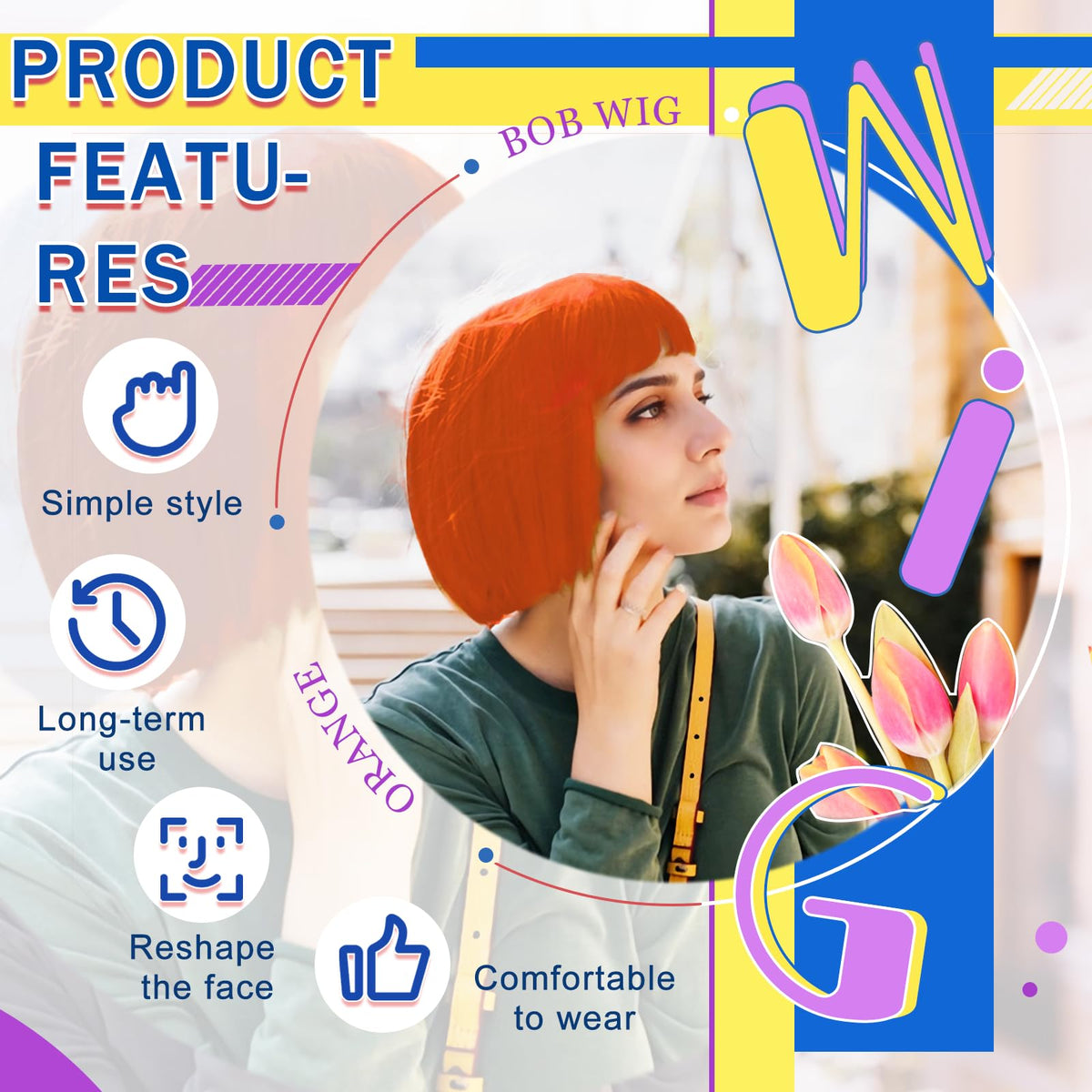 LIULIUBTY heat-resistant fiber closeup emphasizes soft, realistic texture.