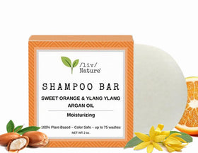 liv Nature Bar Shampoo solid bar; compact, travel-ready cleansing option.