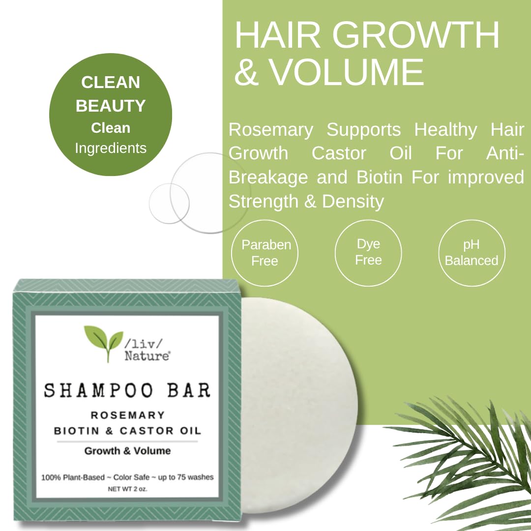 Liv Nature Shampoo Bar rich foamy lather shown with just a few swipes.
