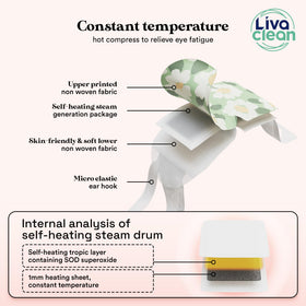 LivaClean chamomile variant mask provides gentle scent for serene evenings.