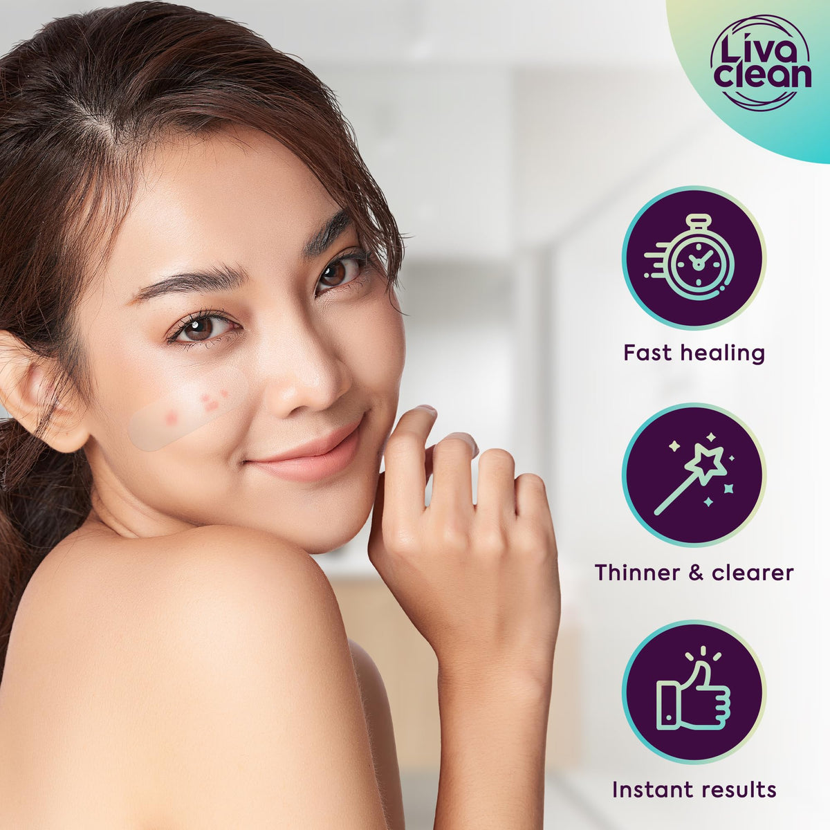 LivaClean LC 100 CT covers nose and facial areas