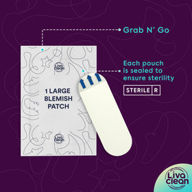 LivaClean LC 100 CT large patch design for oily skin
