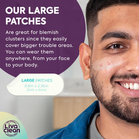 LivaClean LC 100 CT patches transparent and suitable for night wear