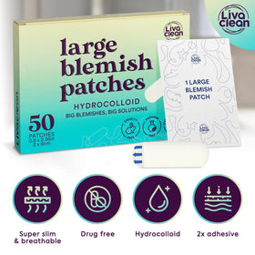 LivaClean LC 100 CT travel-friendly patches individually packaged