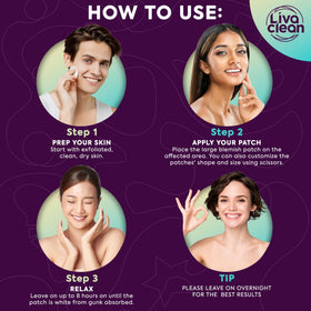 LivaClean LC 100 CT patches discreet for night use