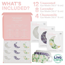 LivaClean eye mask warmth feature provides soothing relief for tired eyes.