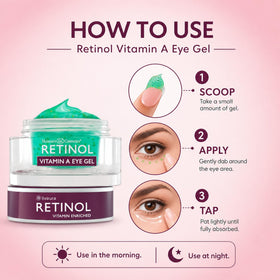 LIVAURA Retinol Eye Gel targets dark circles and puffiness effectively.