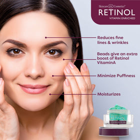 LIVAURA Retinol Eye Gel applied to the eye area for hydration.