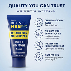 LIVAURA Retinol cream applied on forearm for a non-greasy finish.