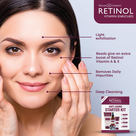 LIVAURA Retinol starter kit travel case, compact on-the-go skincare