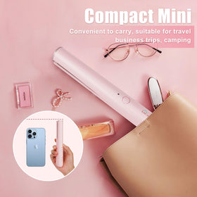 LIVAVIVA pink straightener heats quickly for efficient morning routines.