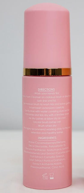 LIVBAY lash brush in use for gentle cleansing and detangling.