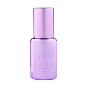 LIVBAY Locked & Loaded bottle pour showing quick bonding for efficient lash sets.
