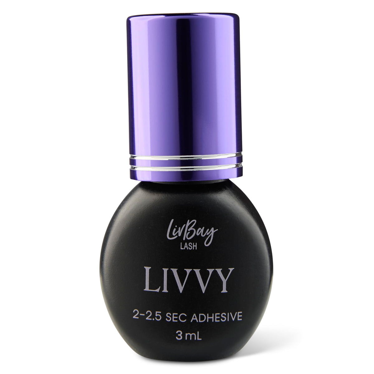 LivBay Mini Livvy Lash Adhesive bottle showing premium black bond for precise application