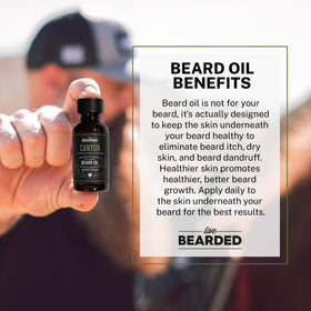 Live Bearded jojoba ingredient close-up—natural beard nourishment