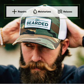 Live Bearded USA-made label on bottle—trusted craftsmanship