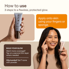 Packaging box highlights vegan, fragrance-free clean beauty formula