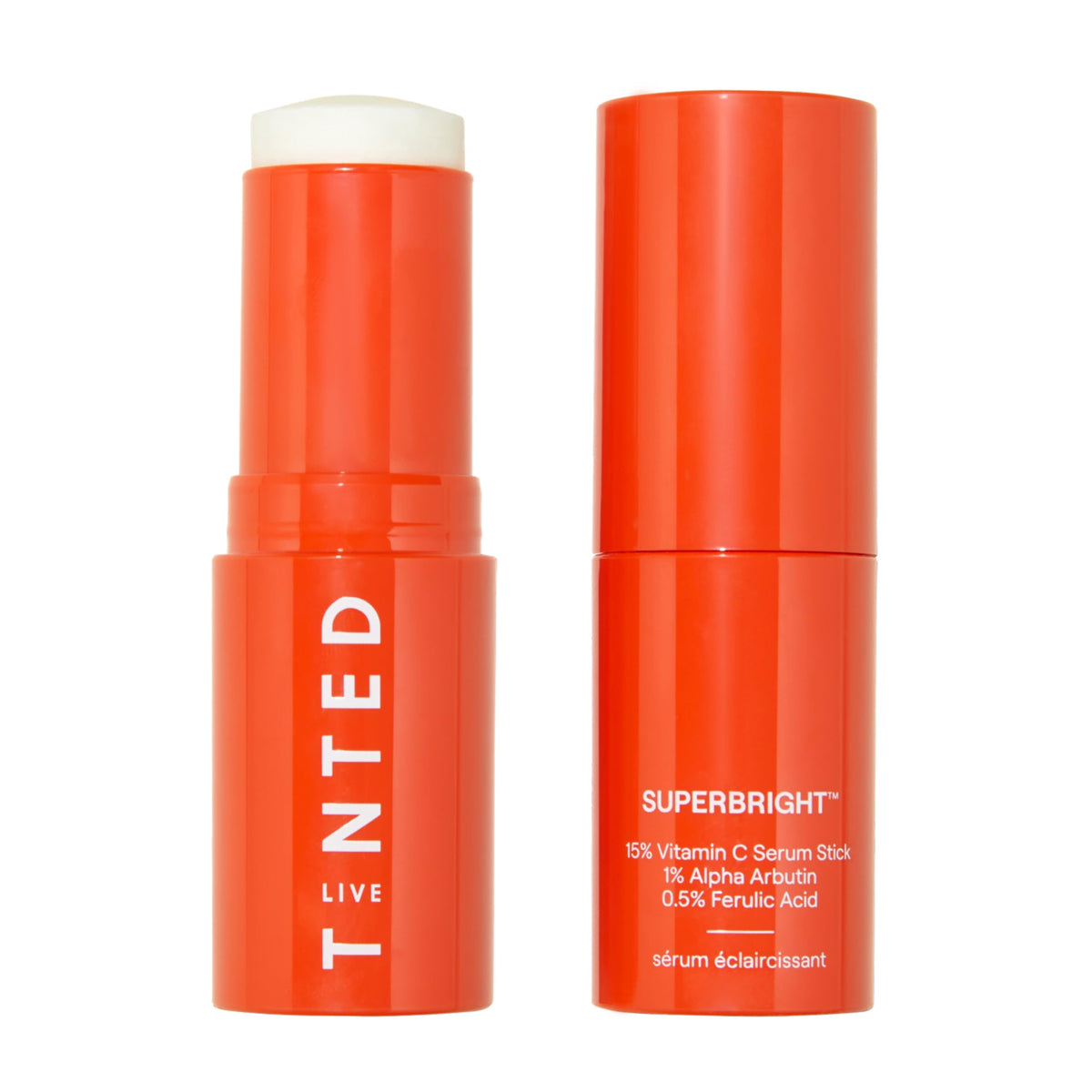 Live Tinted Superbright packaging for on-the-go brightening with the vitamin C serum stick