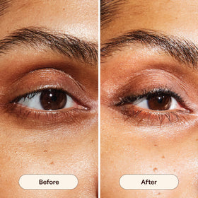 Live Tinted Superhue Eye Cream applied to under-eye area for hydration.