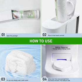 LiveFull multi-purpose towels support facial care and makeup removal.