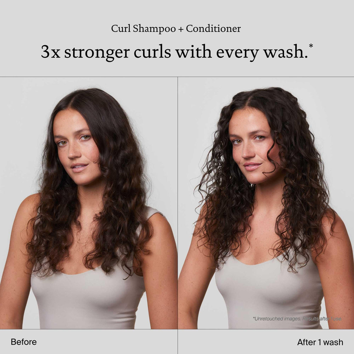 Living Proof Curl Conditioner texture showing creamy slip for detangling.