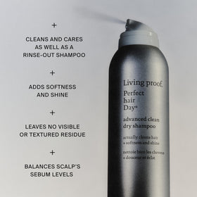 Living Proof Dry Shampoo brush-through demonstrates softening shine after use