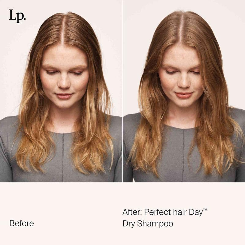 Living Proof Dry Shampoo Gift Bundle spray action demonstrates quick oil and odor absorption.