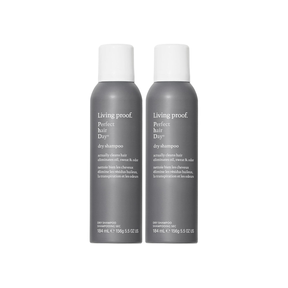 Living proof dry shampoo bottle front view for on-the-go refresh