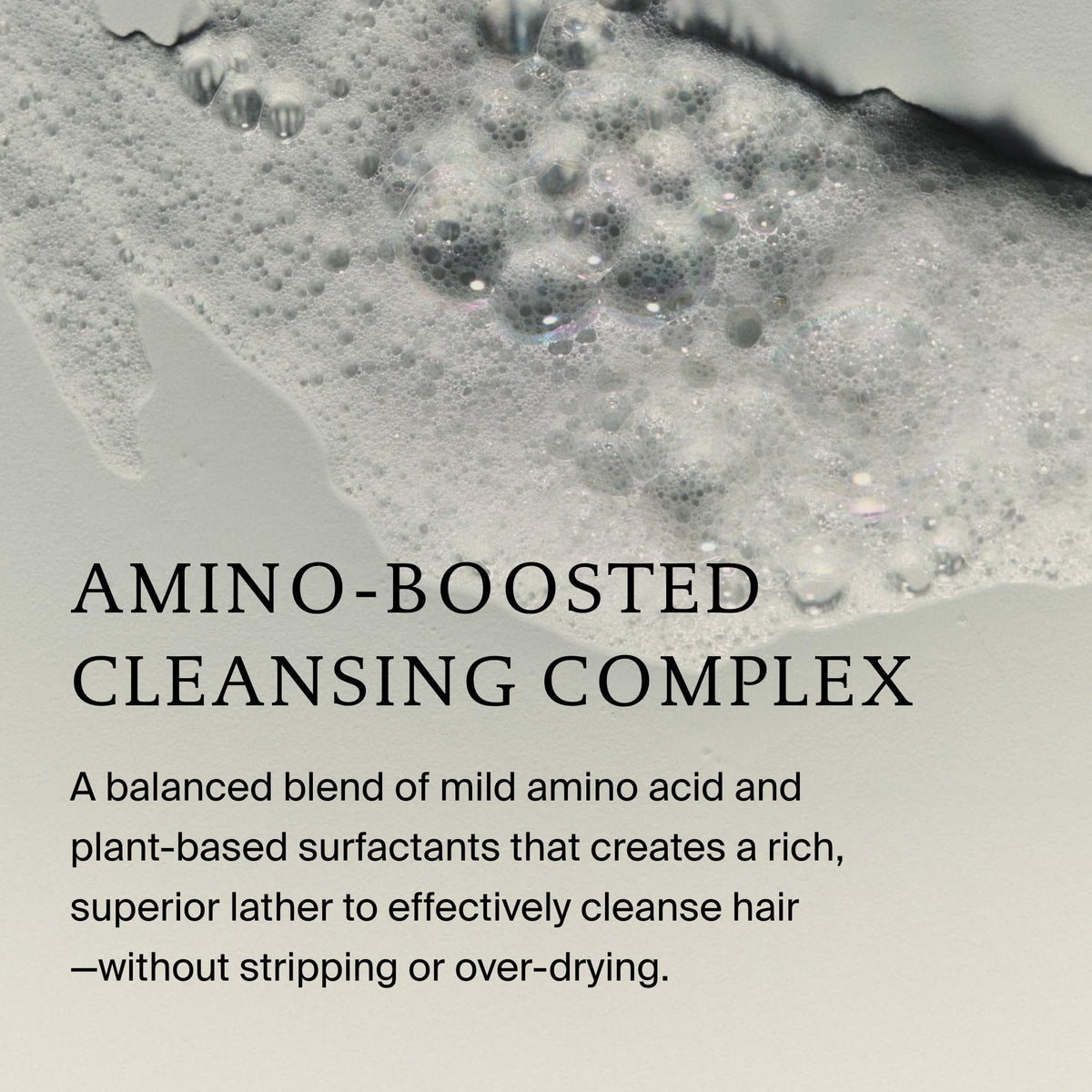 Living Proof Perfect Hair Day Shampoo foamy rinse showing cleansing without residue