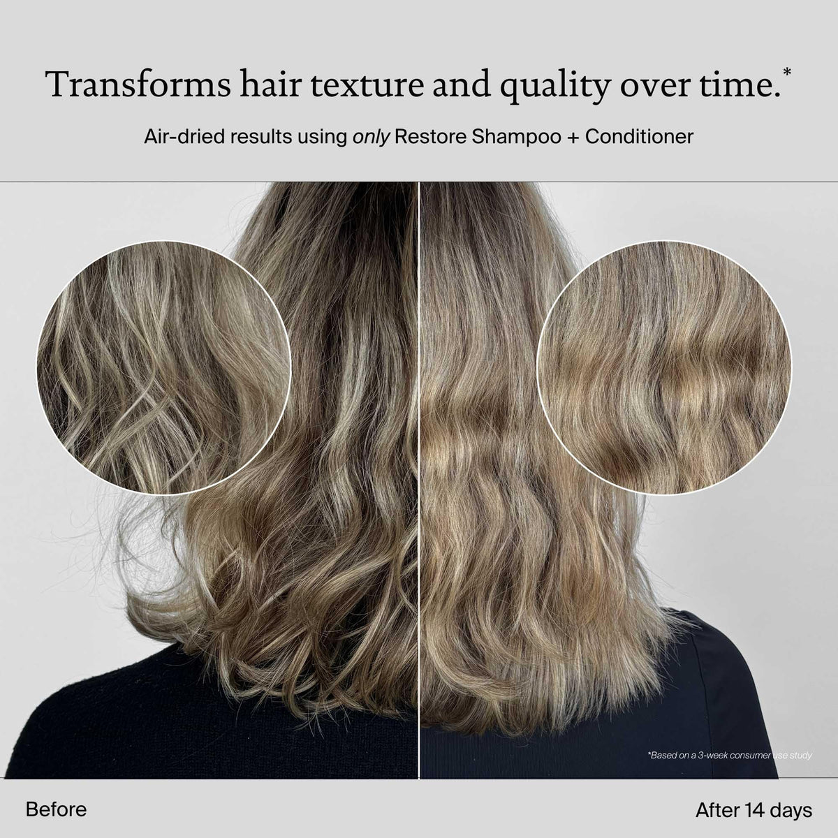 Living Proof Restore Conditioner suitable for all hair types.