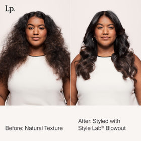Living Proof Style Lab hair-styling session image showing smooth, long-lasting results.