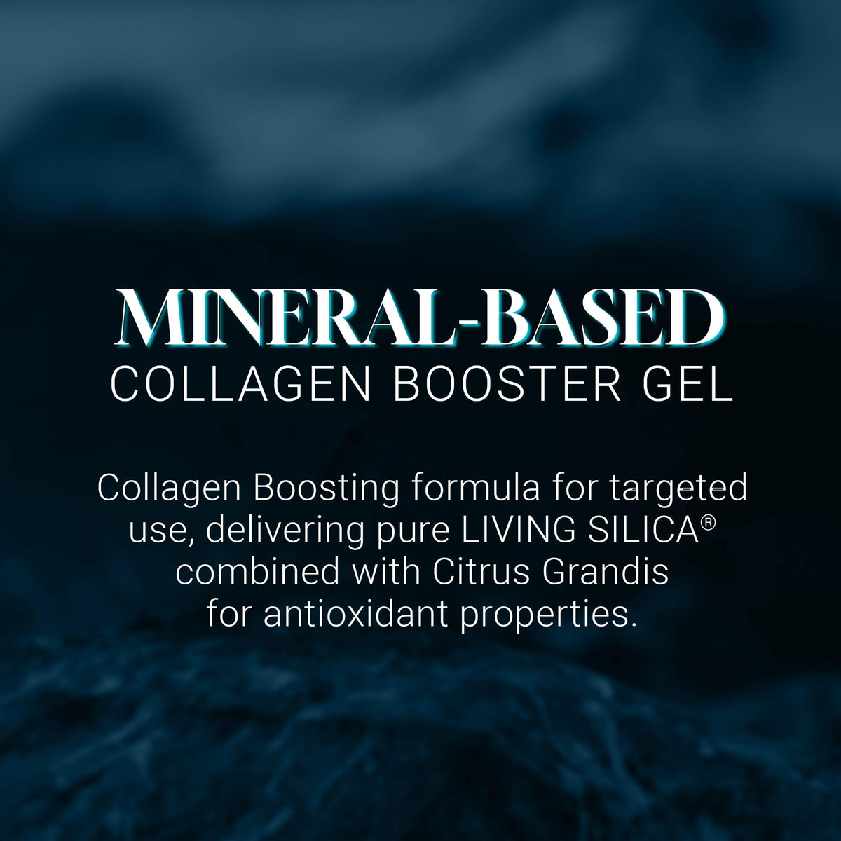 Living Silica Orgono gel applied to joint area for comfort and mobility support.