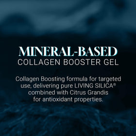 Living Silica Orgono gel applied to joint area for comfort and mobility support.