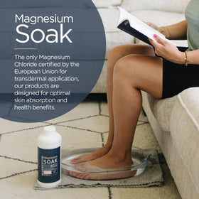 Living the Good Life Naturally magnesium soak bath scene highlighting skin hydration and calm evenings