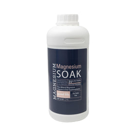 Living the Good Life Naturally magnesium soak bottle pour for a soothing bath