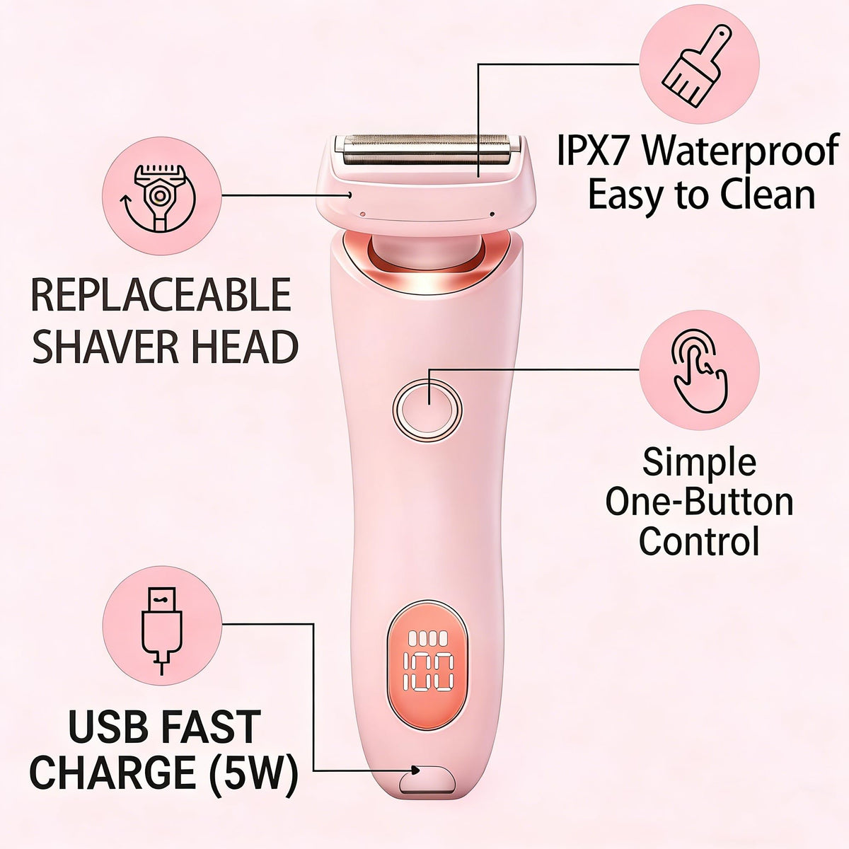 Livora 2.0 ergonomic grip stays secure in wet conditions