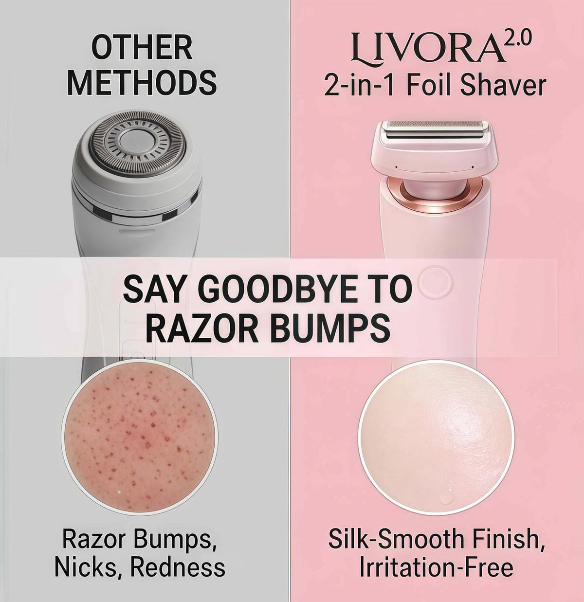 Livora 2.0 IPX7 waterproof design enables wet and dry use