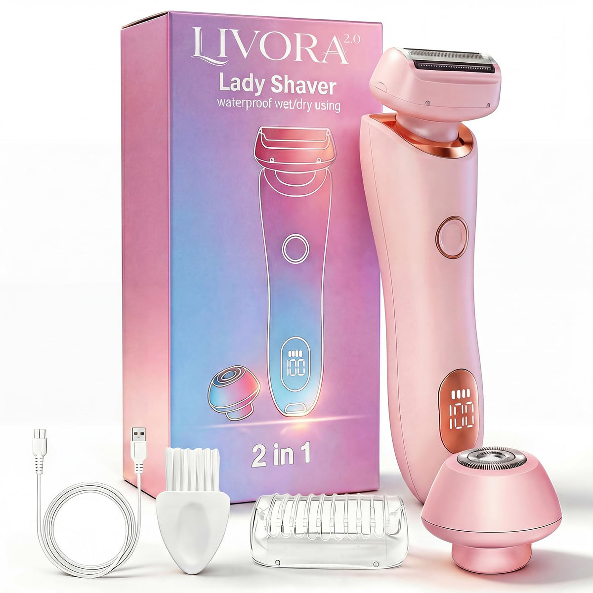 Livora 2.0 SilkGlide foils provide a close, nick-free shave on legs and bikini