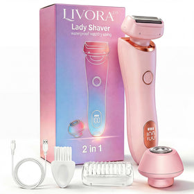 Livora 2.0 SilkGlide foils provide a close, nick-free shave on legs and bikini