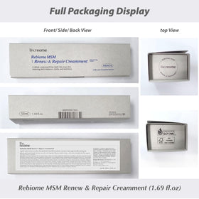 Livreome MSM cream application close-up shows quick absorption and comforting feel.