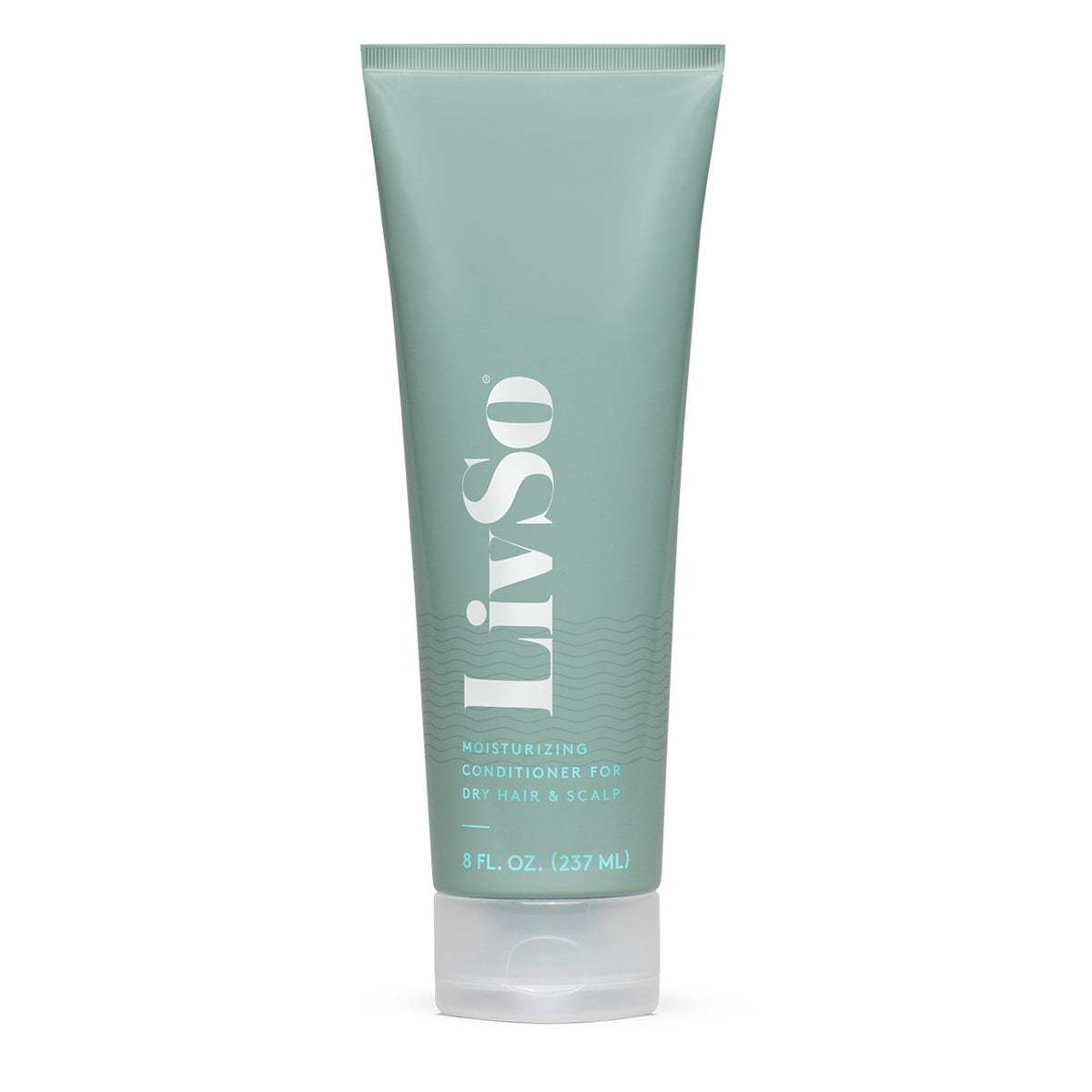 LivSo Moisturizing Scalp Conditioner bottle on bathroom shelf for daily hydration