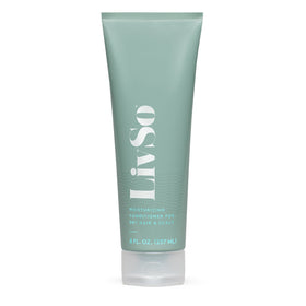 LivSo Moisturizing Scalp Conditioner bottle on bathroom shelf for daily hydration