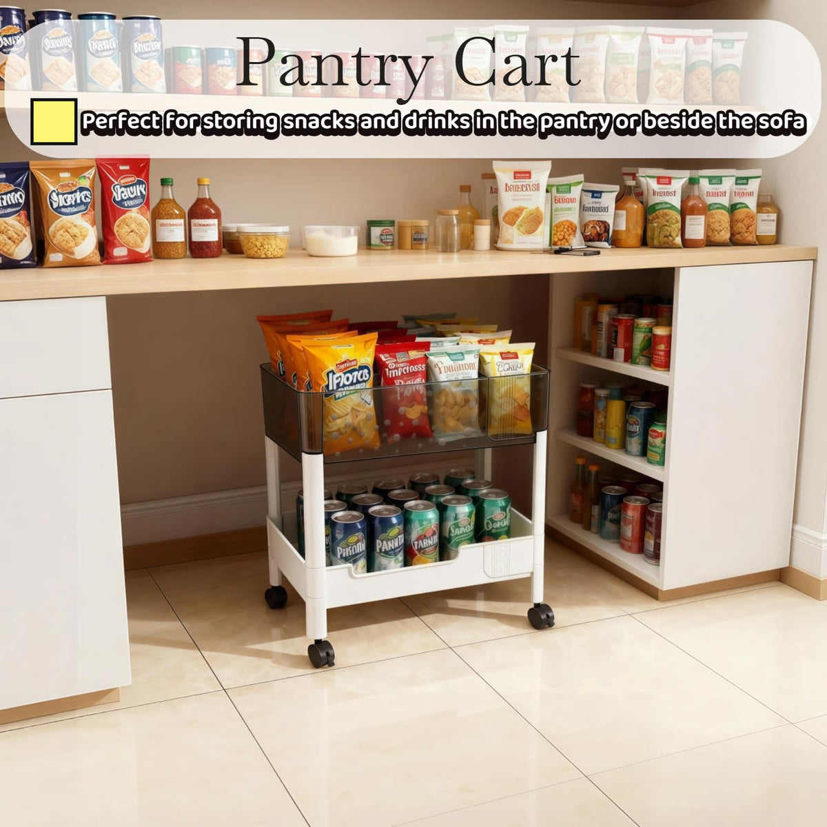 LIWNYRK large-capacity two-tier design maximizes storage.