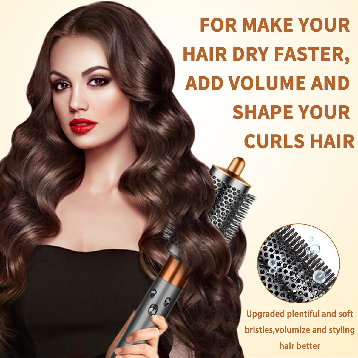 Liwoowe volumizing attachment reduces drying time for faster daily styling.