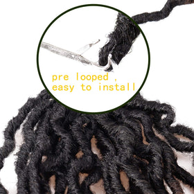LIYATE Goddess faux locs curl-waves texture close-up