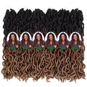LIYATE Goddess faux locs pre-looped braids for quick, DIY installation