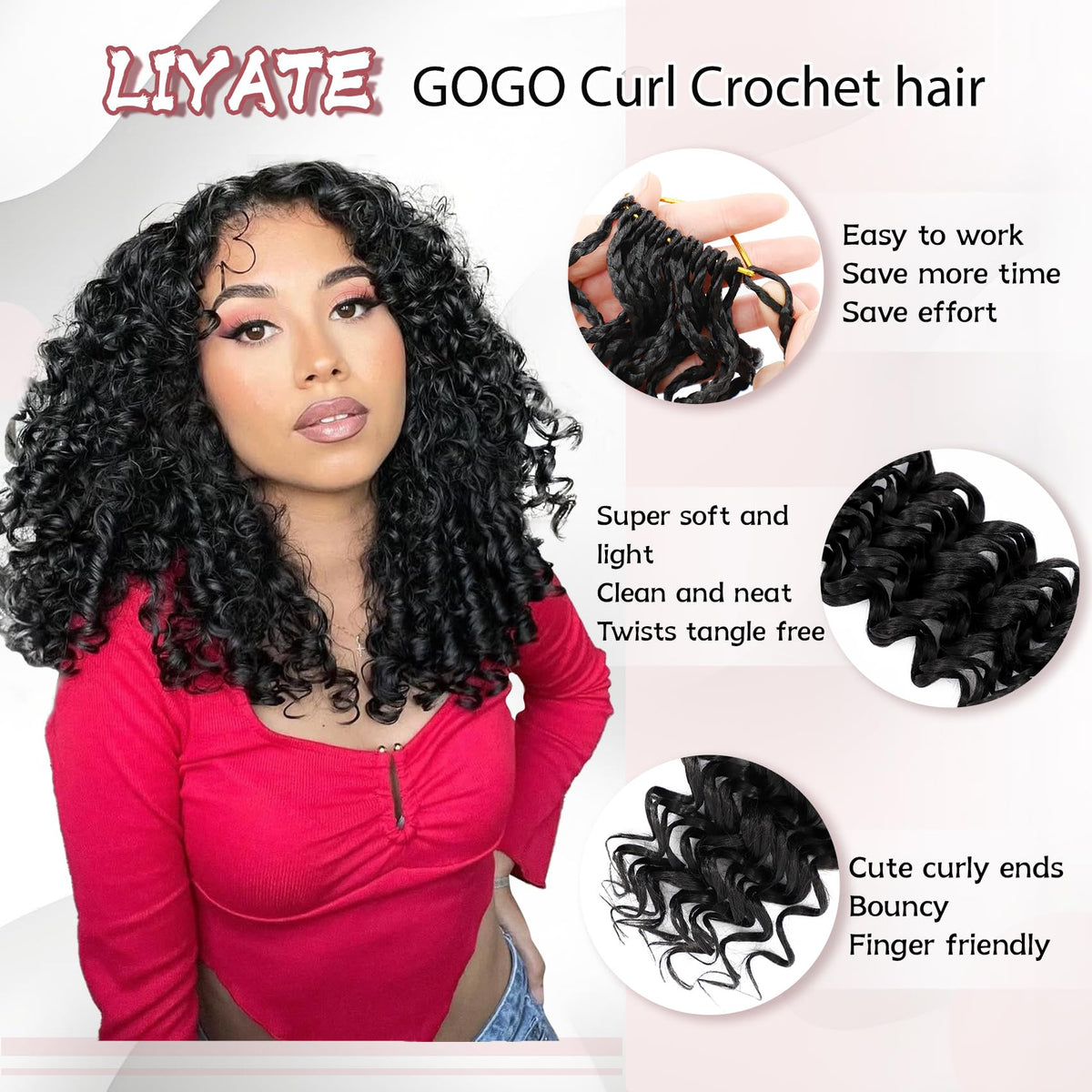 LIYATE Gogo Curl box braids install showcase adds protective styling options.