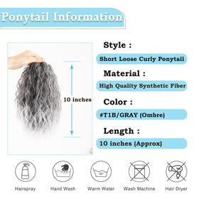 Liyouda synthetic pony tail has a soft touch and natural look.