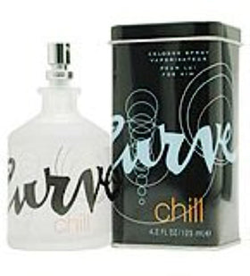 Liz Claiborne Curve Chill men’s bottle front shows a fresh, everyday scent.